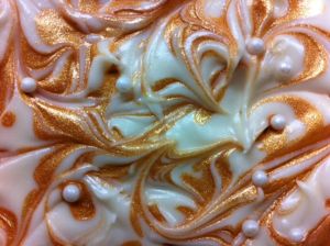 A close-up of one of the prettier swirls.  See all the "mini patterns" each swirl creates?